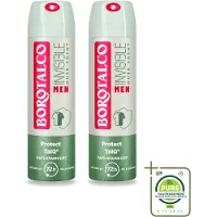 Borotalco 2 vaporisateurs déodorants Men, parfum Musk, 150 ml - Lot de 2