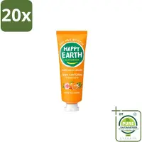 Happy Earth 20 x Déodorant crème , senteur Rose Petitgrain, 40 ml - Lot de 20 pièces