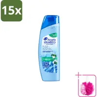 Head & shoulders 15 flacons de shampooing antipelliculaire Pure Intense, effet rafraîchissant, 250 ml - Pack économique - 15 pièces