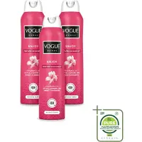 Vogue 3 déodorants parfumés Women - 150 ml - Lot de 3