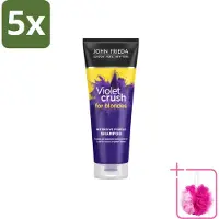John Frieda 5 x Shampooing violet intense Sheer Blonde - 250 ml - Lot de 5