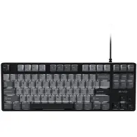 Fury Clavier de jeu mécanique KANABO K2 US noir-gris avec touches blanches
