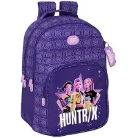 Safta , sac à dos de 20 litres, modèle "Demon Hunters Fighters", couleur lilas. Adapté aux enfants, taille unique, couleur lilas