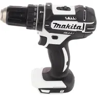 Makita Perceuse-visseuse à percussion sans fil DHP 482 ZJ W 18 V 62 Nm blanche + Makpac - sans batterie, sans chargeur