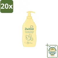 Zwitsal 20 flacons de shampooing pour bébé Anti-pellicules - 400 ml - Lot de 20 pièces