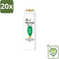 Pantene 20 flacons de shampooing Lisse et Soin pour cheveux crépus - 225 ml - Lot de 20