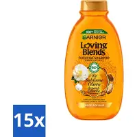 Garnier Shampooing Garnier Loving Blends à l'huile d'argan et de camélia 300 ml - Pack avantage - 15 pièces