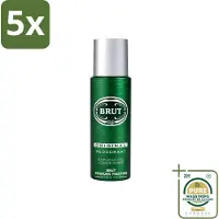 BRUT 5 x Déodorant spray Original - 200 ml - Pack économique - 5 pièces