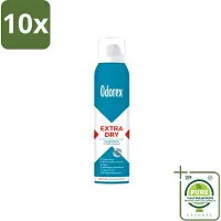 Odorex 10 sprays anti-transpirants Extra Dry Sensitive - 150 ml - Lot de 10 pièces