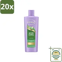 Unilever 20 flacons de shampooing Andrélon, formule quotidienne à l'huile de tournesol, 400 ml - Pack économique - 20 pièces
