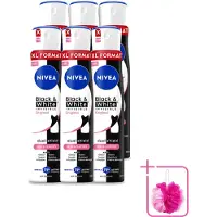 Nivea 6 sprays déodorants Invisible Black & White Original - 250 ml - Lot de 6