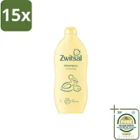 Zwitsal 15 flacons de shampooing pour bébé à l'huile de coco - 700 ml - Pack économique - 15 pièces