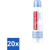 Borotalco 20 sprays déodorants Fresh Non-Stop - 150 ml - Pack économique - 20 pièces