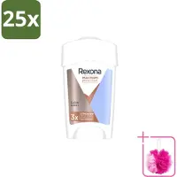 Rexona 25 déodorants roll-on Women Maximum Protection, parfum Clean, 45 ml - Lot de 25