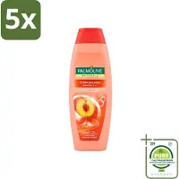 Palmolive 5 flacons de shampooing 2-en-1 Naturals Hydra Balance, parfum pêche - 350 ml - Lot de 5