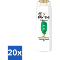 Pantene 20 flacons de shampooing Lisse et Soin pour cheveux crépus - 225 ml - Pack économique - 20 pièces