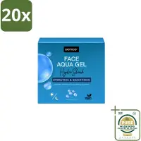 Sence 20 x Aqua Gel Hydro Shock Crème de jour 2-en-1, 50 ml - Pack économique - 20 pièces