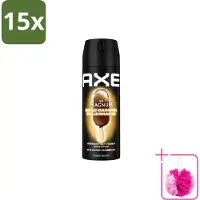 Axe 15 x Déodorant corporelle Magnum Gold Caramel Billionaire, 150 ml - Lot de 15 pièces