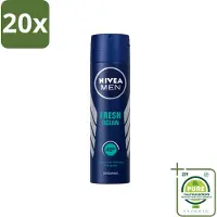 Nivea 20 sprays déodorants MEN Fresh Ocean - 150 ml - Lot de 20 pièces