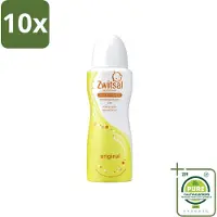 Zwitsal 10 flacons de déodorant Original, format spray, 100 ml - Lot de 10 pièces