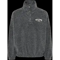 Billabong - Polaire oversize en sherpa - Run The Road Sugar Off Black - Taille M - Gris