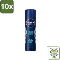 Nivea 10 sprays déodorants MEN Fresh Ocean - 150 ml - Pack économique - 10 pièces