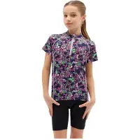 Silvini Maillot Scrivia CD1434 pour enfant, court, rose-vert, taille 122-128, 3119-CD1434-93411