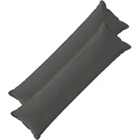 vidaXL Housse De Coussin 2 Pcs Houten Anthracite 40 X 145 Cm Polyester
