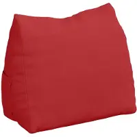 vidaXL Coussin De Dos Rouge 45 X 20 X 35 Cm Tissu
