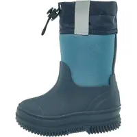 Playshoes Bottes en caoutchouc marine / bleu denim / gris clair