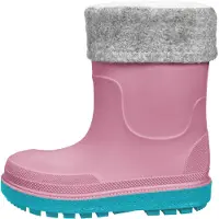 Playshoes Bottes en caoutchouc gris chiné / orchidée