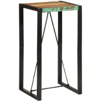 vidaXL Table de bar 60x55x110 cm Vieux bois massif