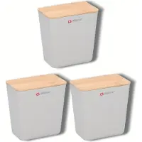 Alpina Lot de 3 boîtes de rangement - 1 L