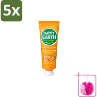 Happy Earth 5 x Déodorant crème Rose Petitgrain, 40 ml - Lot de 5