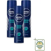 Nivea 3 sprays déodorants MEN Fresh Ocean - 150 ml - Pack économique - 3 pièces