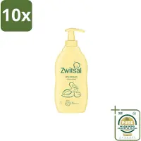 Zwitsal 10 flacons de shampooing doux pour bébé , 400 ml, pack économique - 10 pièces