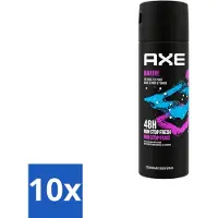 Axe 10 sprays corporels Marine, senteur Brise Marine et Sauge, 150 ml, lot avantageux de 10 pièces