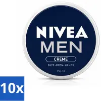 Nivea MEN - Crème - Crème pour le corps - 150 ml - Pack avantage - 10 pièces