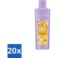 Unilever 20 flacons de shampooing Andrélon Perfecte Krul - 250 ml - Pack économique - 20 pièces