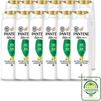 Pantene 12 flacons de shampooing Lisse et Soin pour cheveux crépus - 225 ml - Lot de 12