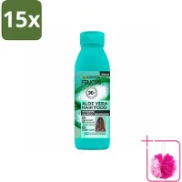 Garnier 15 flacons de shampooing Fructis Hair Food à l'aloé vera, pour cheveux normaux à secs, 350 ml - Pack économique - 15 pièces