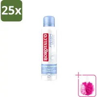 Borotalco 25 sprays déodorants Fresh Non-Stop - 150 ml - Lot de 25