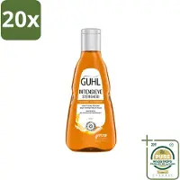 Guhl 20 flacons de shampooing intensif fortifiant , enrichi en extrait de bière - 250 ml - Lot de 20 pièces