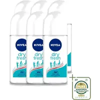 Nivea 6 déodorants roll-on Dry Fresh - 50 ml - Pack économique - 6 pièces