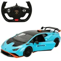Rastar Lamborghini Huracan Sto 1:14 Remote Control Car Bleu