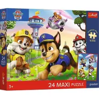 Trefl Puzzle 24 pièces Paw Patrol : Promenade joyeuse,
