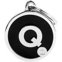 My Family Médaille Pour Animaux Letter Q