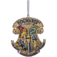 Nemesis Now Décoration De Noël à Suspendre Avec Blason Hogwarts