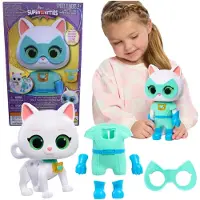 Just Play Disney Junior Super Cats Super Kitties Figurine interactive Bitsy/Kizia 20 cm + accessoires : lumière et son