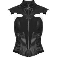 Punk Rave Veste Gothic de - Cool Punk - Débardeur - S - 4XL - pour Femme - noir - Taille 4XL